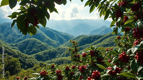 Jamaican Blue Mountains Coffee Plantation - Stunning Aerial View