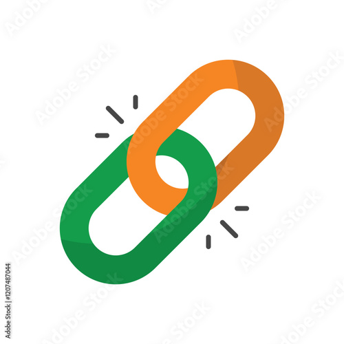 Backlinks vector icon