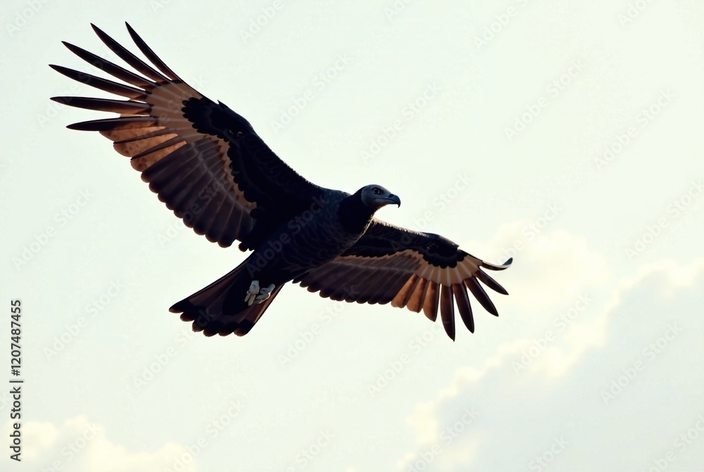 Majestic Cinereous Vulture Flight, Iron Winged Majesty Majestic Cinereous Vulture Flight, Iron Winged Majesty