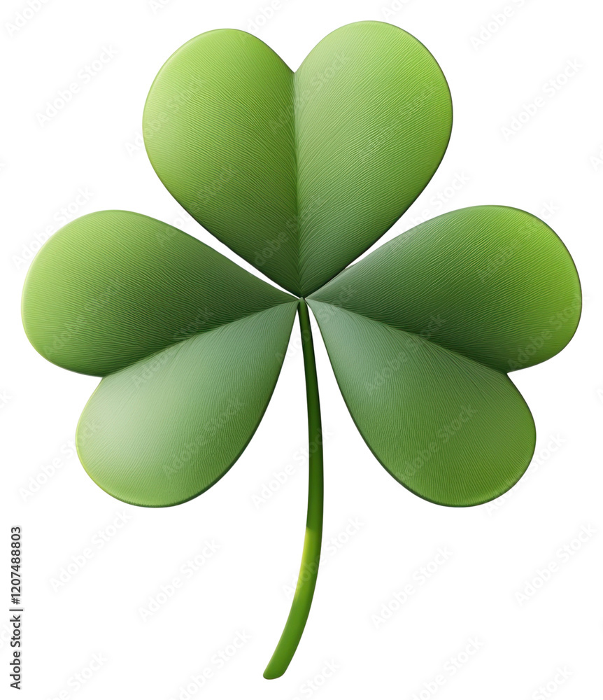 PNG 3d green clover leaf plant illustration three-leaf. PNG 3d green clover leaf plant illustration three-leaf.
