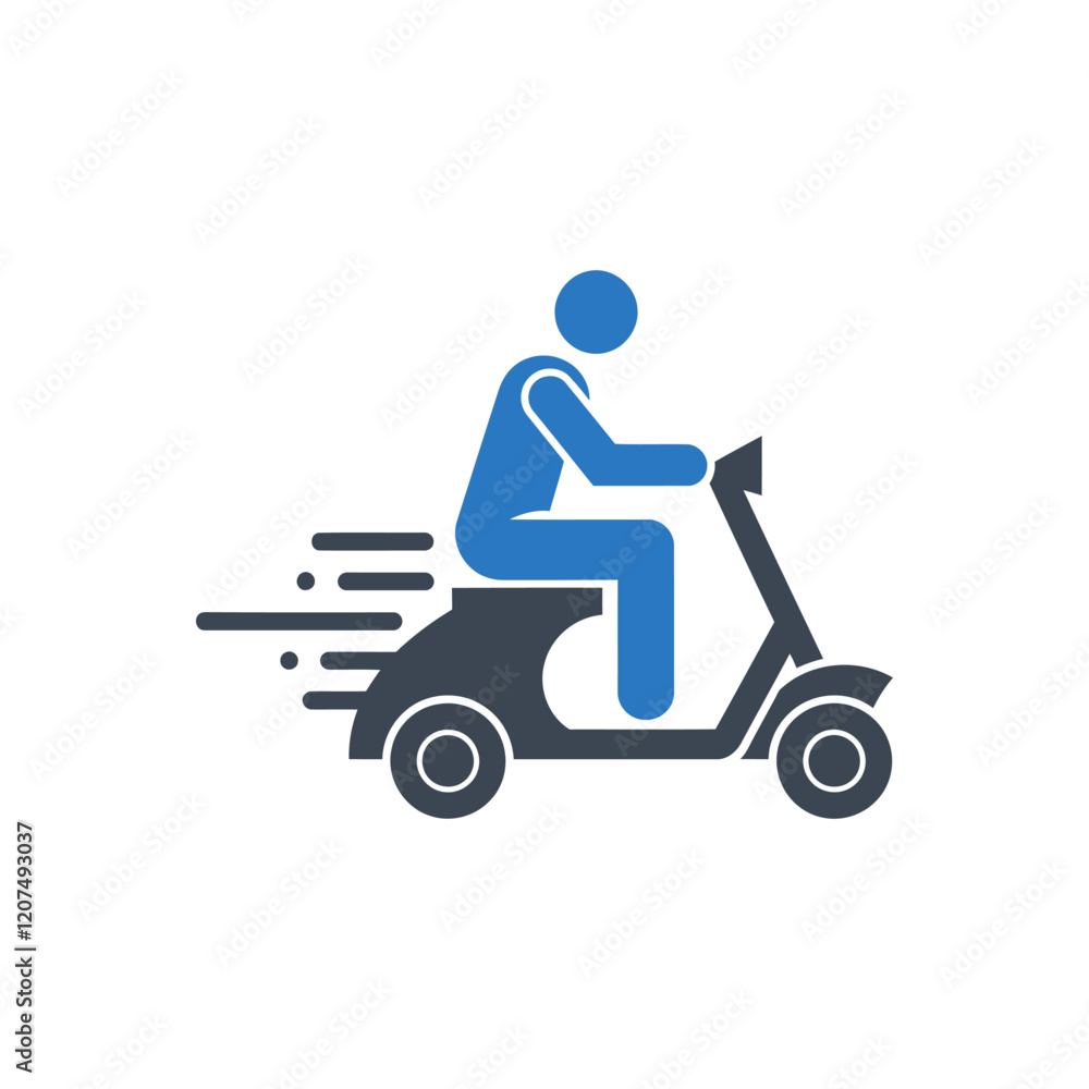 Scooter Fast Ride Icon