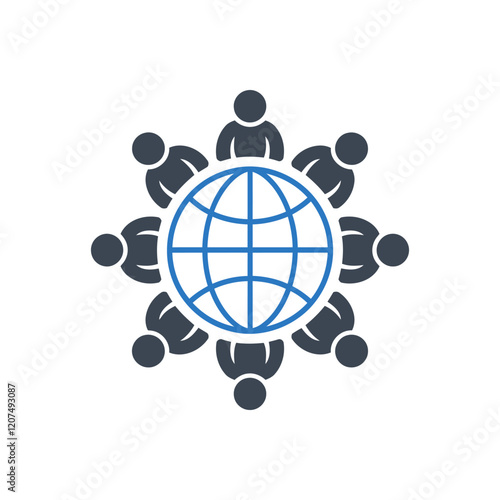 Global Teamwork Unity Icon