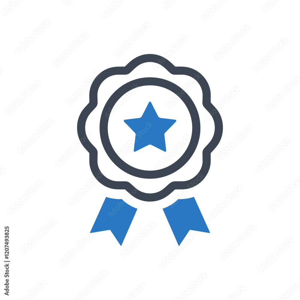 Star Medal Badge Icon Star Medal Badge Icon