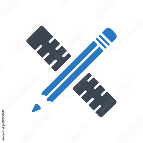 Ruler and Pencil Icon