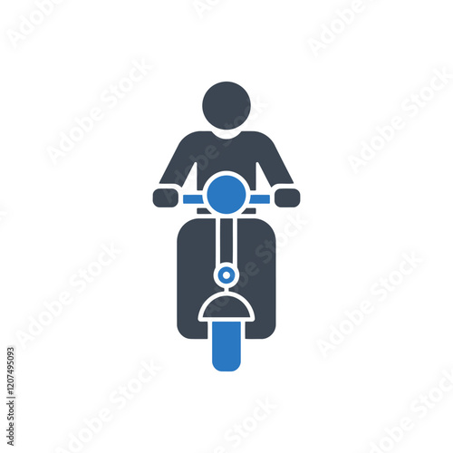 Scooter Riding Icon