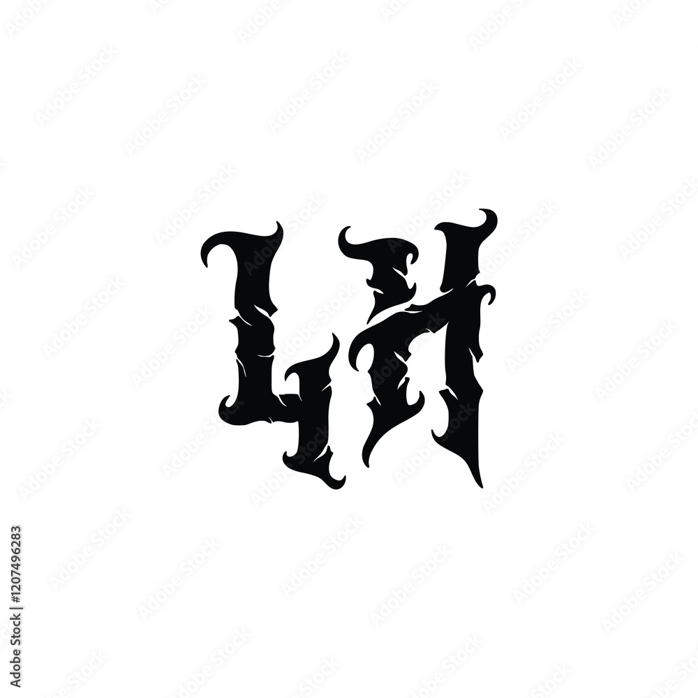 LH monogram logo design letter text name symbol monochrome logotype alphabet character simple logo LH monogram logo design letter text name symbol monochrome logotype alphabet character simple logo