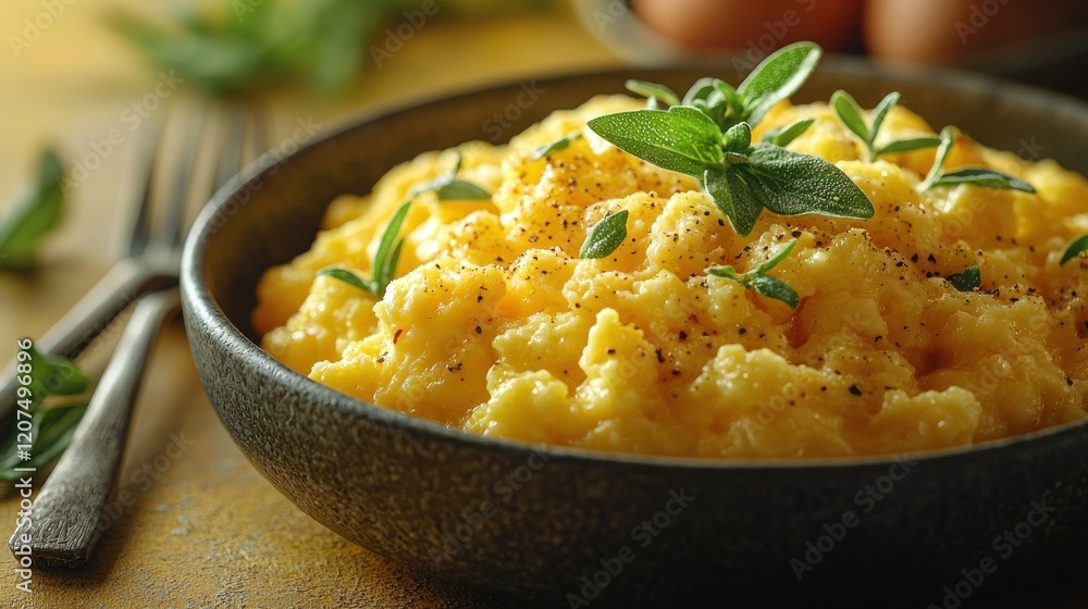Scrumptious Scrambled Eggs with Herbs: A Culinary Delight Scrumptious Scrambled Eggs with Herbs: A Culinary Delight