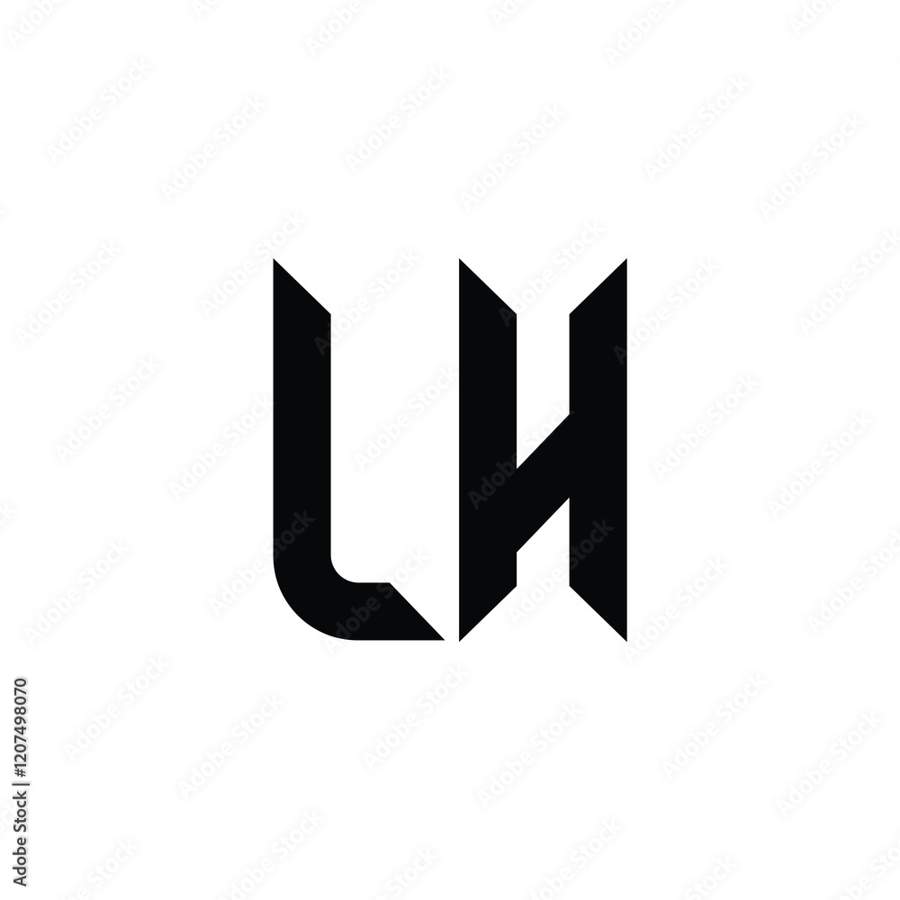LH monogram logo design letter text name symbol monochrome logotype alphabet character simple logo LH monogram logo design letter text name symbol monochrome logotype alphabet character simple logo