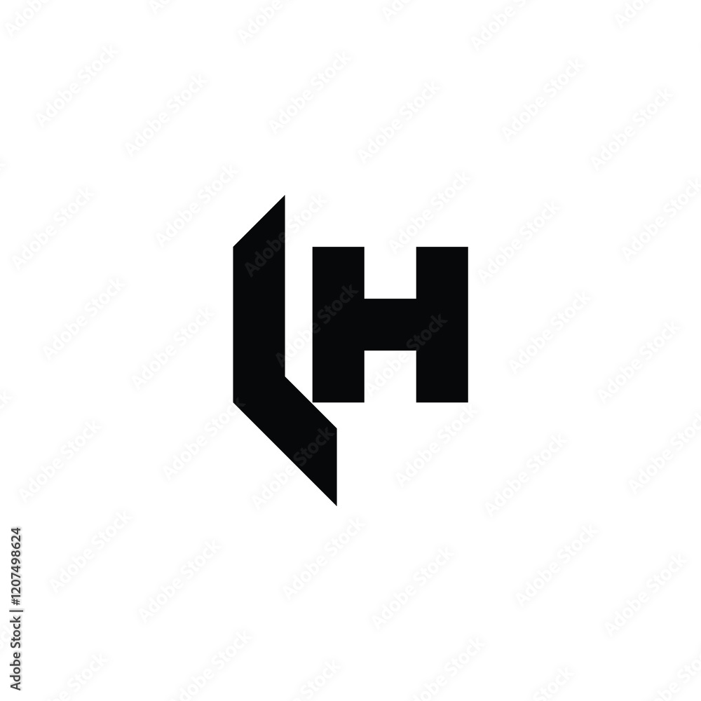 LH monogram logo design letter text name symbol monochrome logotype alphabet character simple logo LH monogram logo design letter text name symbol monochrome logotype alphabet character simple logo
