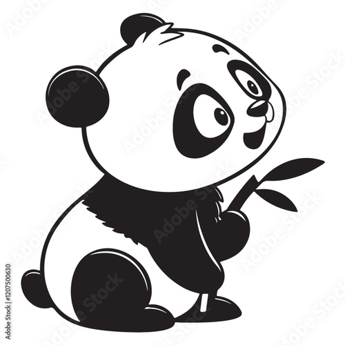 cute panda character vector design stock illustration photo