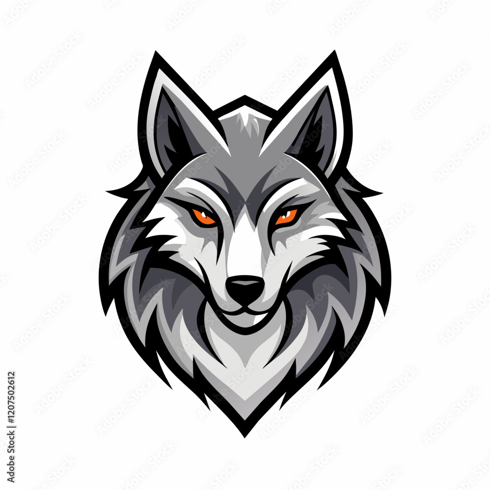 Fototapeta premium wolf head mascot