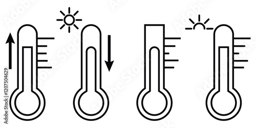 Thermometer icons . temperature thermometer Symbol for mobile concept and web design.  temperature thermometer icons eps 10.