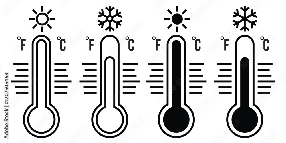 Cold and hot icon set . temperature sign. thermometer symbol. Temperature thermometer icon set. Cold and hot icon set . temperature sign. thermometer symbol. Temperature thermometer icon set.