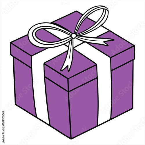 Colorful presents clipart Design, christmas gift box Vector illustration