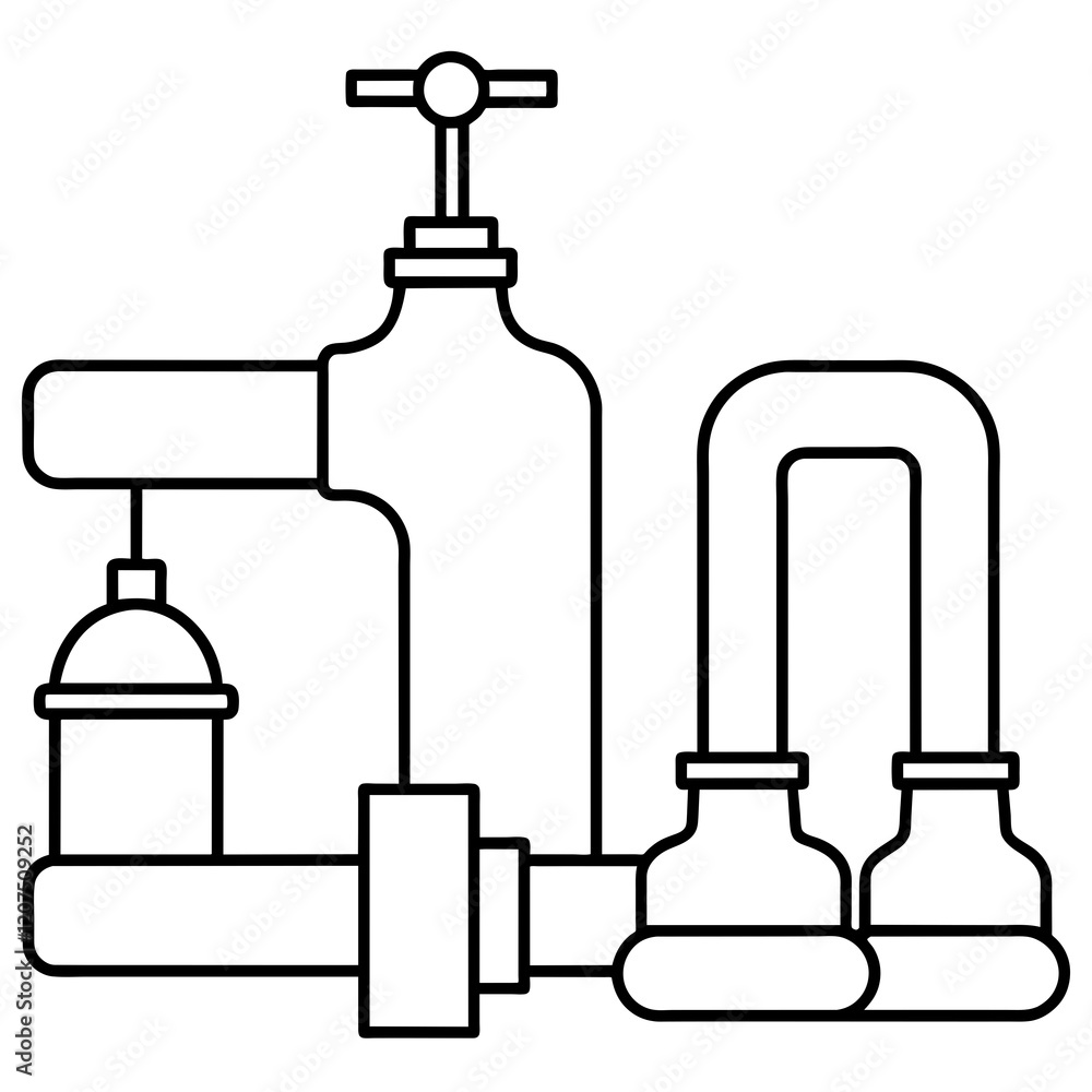 Fototapeta premium set of tap