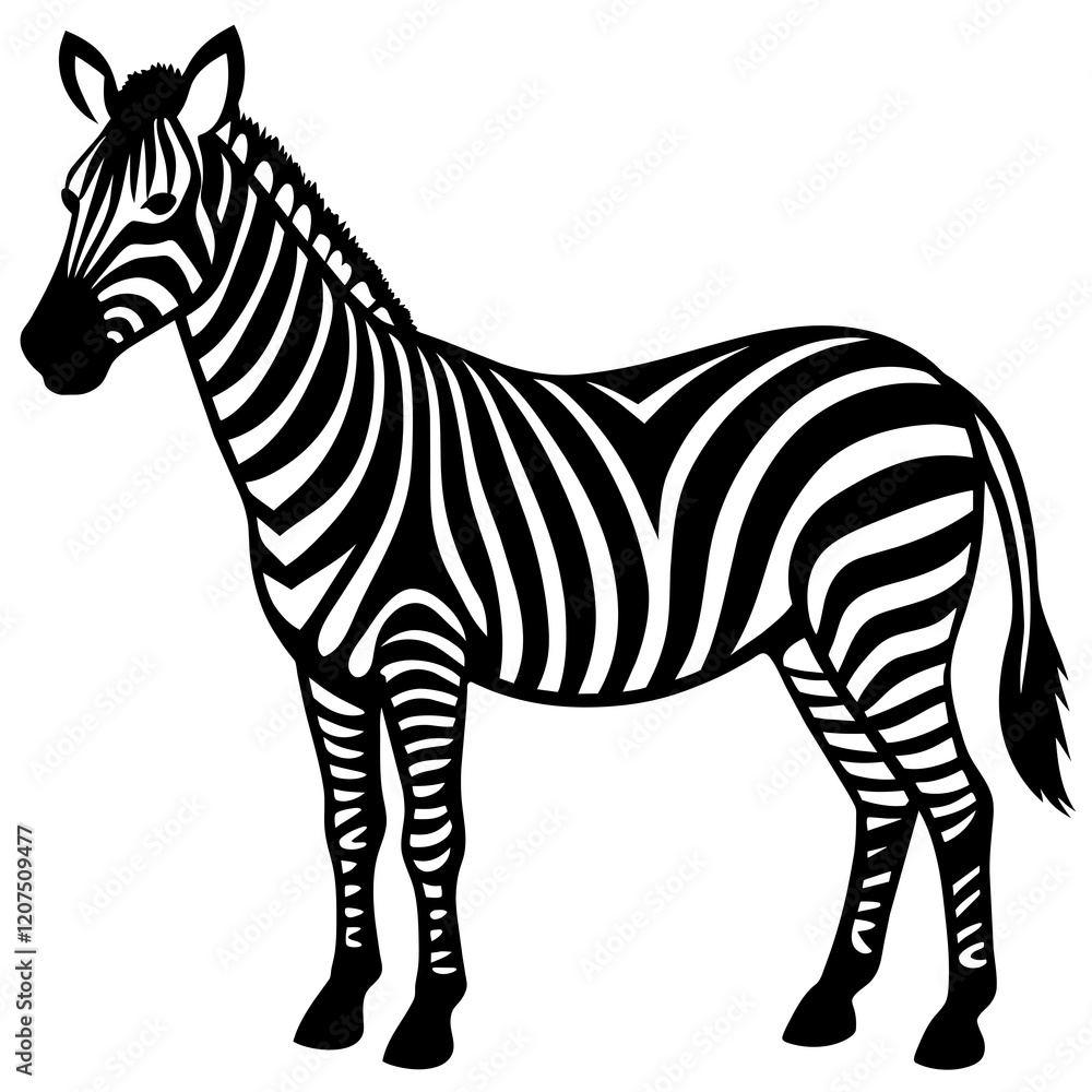 Fototapeta premium zebra vector illustration