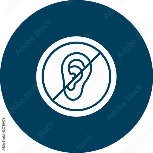 Deafness Vector Icon Design