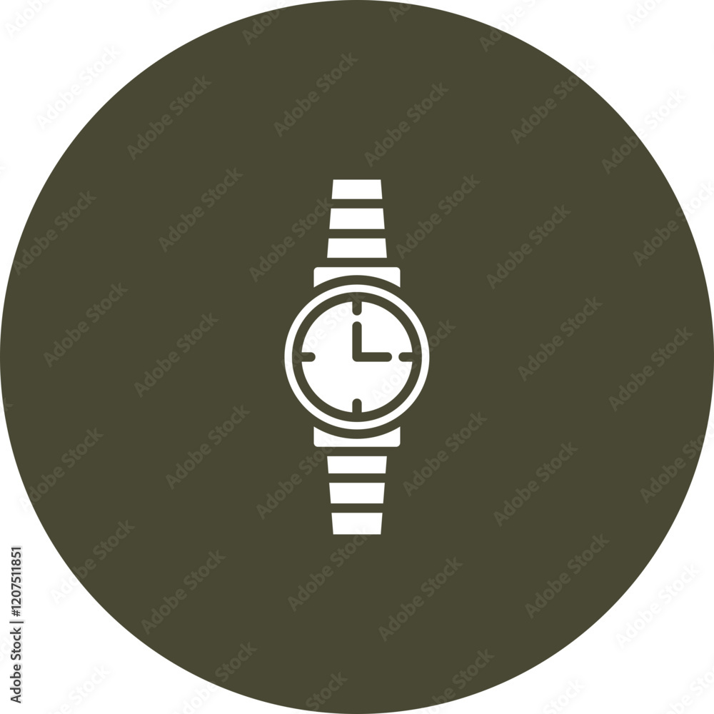 Wristwatch Vector Icon Design Wristwatch Vector Icon Design