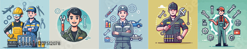 Collection of vectors of mechanics and their equipment
