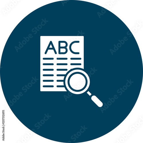 Spell Check Vector Icon Design