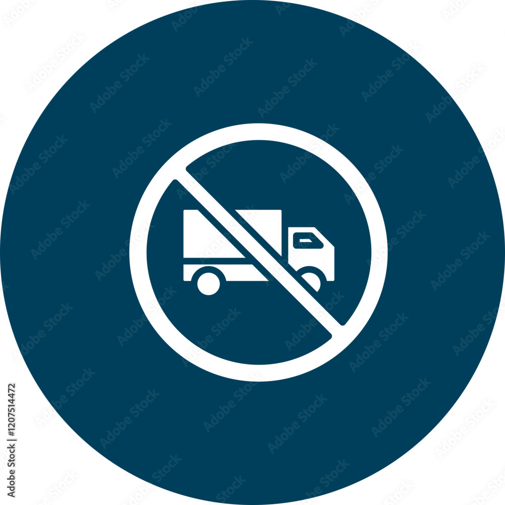 No Truck Vector Icon Design No Truck Vector Icon Design
