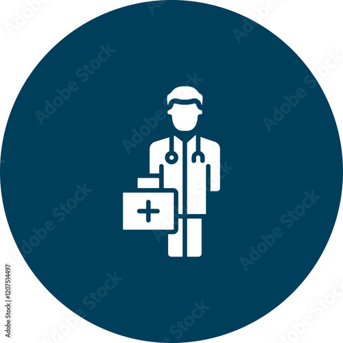 Men Doctor Vector Icon Design