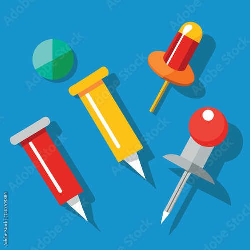 set of push pins