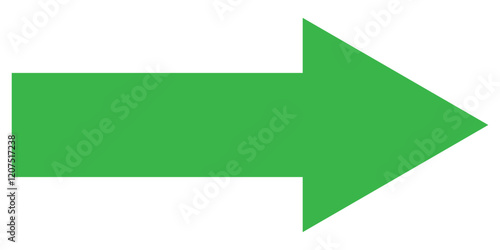 Long arrows icon set. Vector set of trendy long arrows left and right in flat style. Replaceable vector design 10.