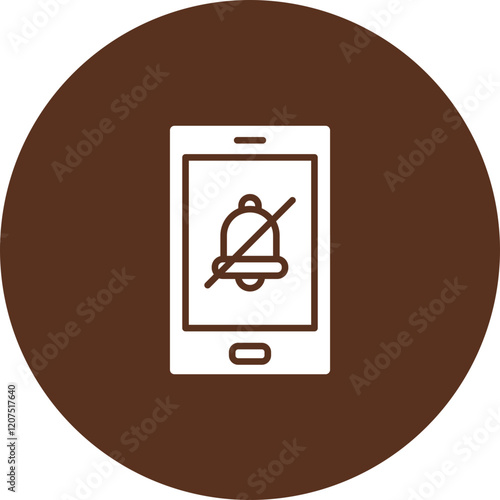 Silent Alarm Vector Icon Design
