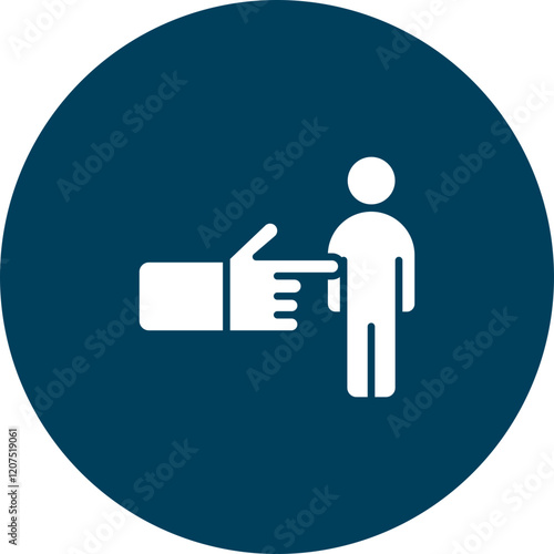 Passive Candidate Vector Icon Design