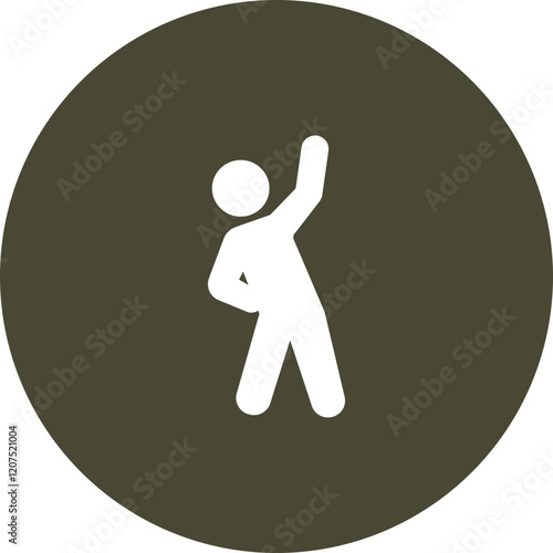 Stretching Vector Icon Design