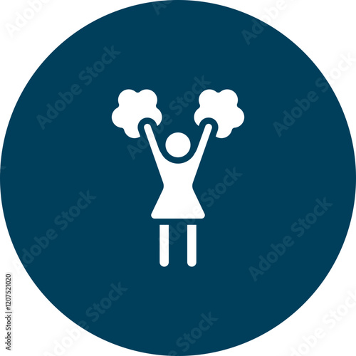 Cheerleaders Vector Icon Design