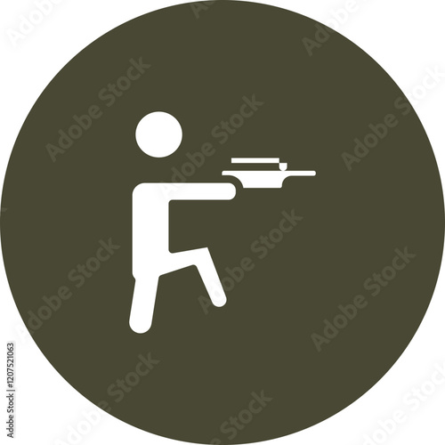 Shooting Vector Icon Design