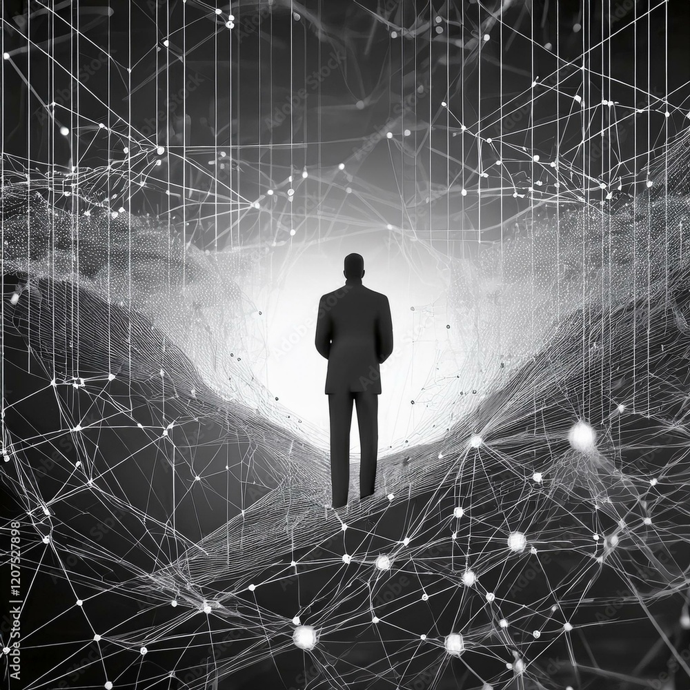 Obraz premium global information nerwork protection concept