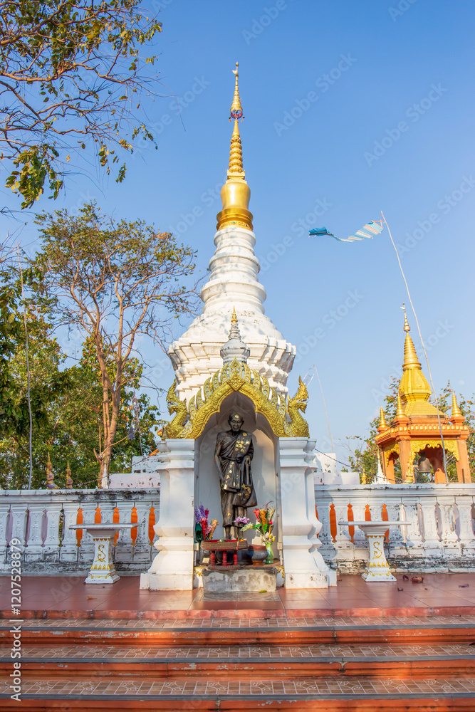 Naklejka premium January 11, 2025, Wat Phra That Doi Phra Chan, Lampang, Thailand