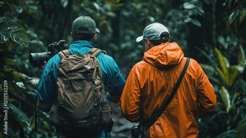 Wallpaper Mural Two Photographers Exploring Lush Rainforest Torontodigital.ca