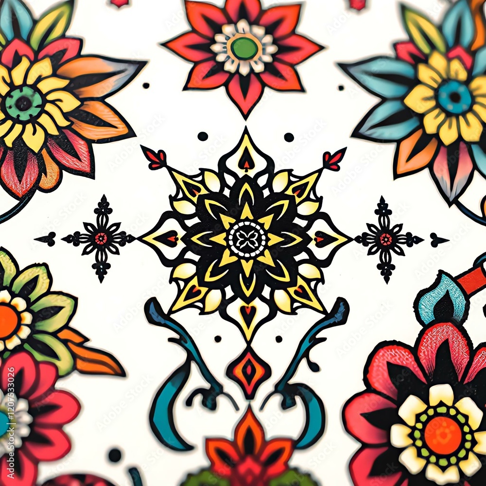 Obraz premium seamless floral background