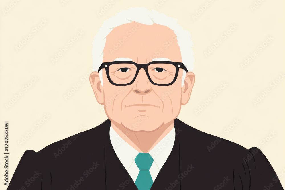 A man in a black suit and glasses is looking down A man in a black suit and glasses is looking down