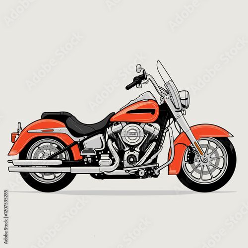 vector art motorcycle for graphic design purposes  photo