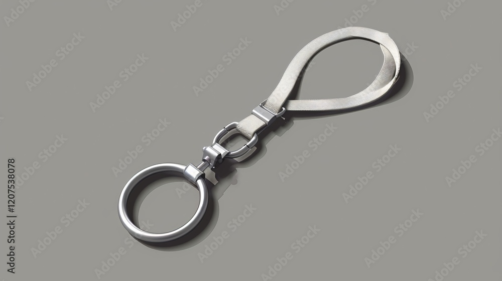 Professional Metal Ring Clasp with Lanyard String for Realistic Strap Design Professional Metal Ring Clasp with Lanyard String for Realistic Strap Design