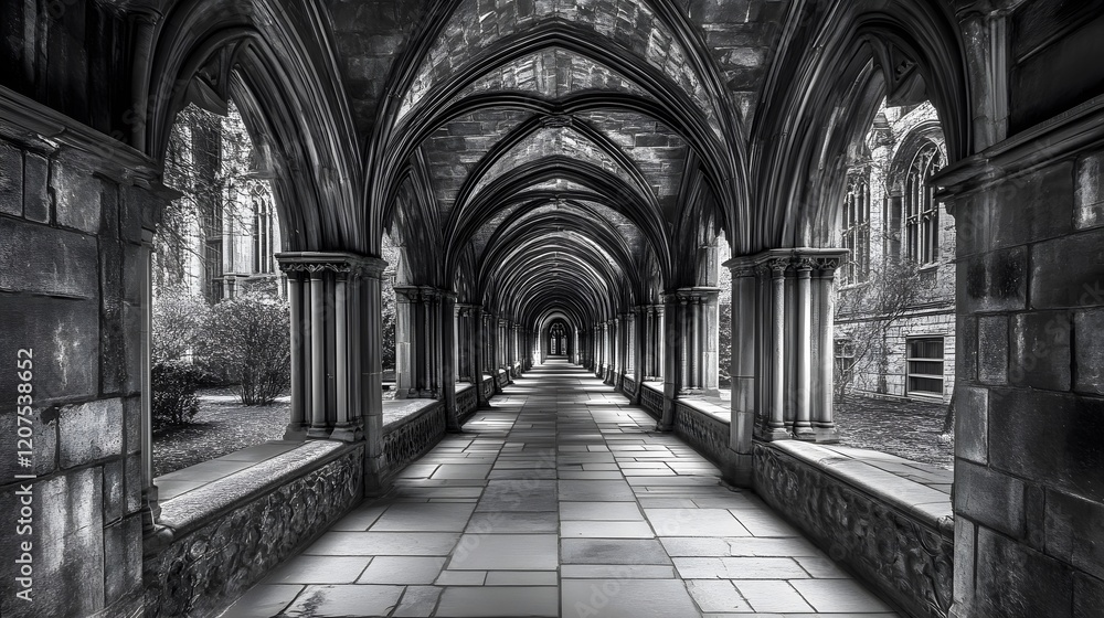 Naklejka premium Arched Hallway