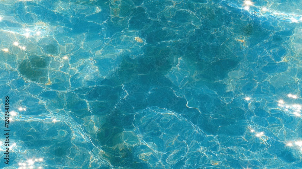 Shimmering Water Texture in Clear Blue Tones Shimmering Water Texture in Clear Blue Tones