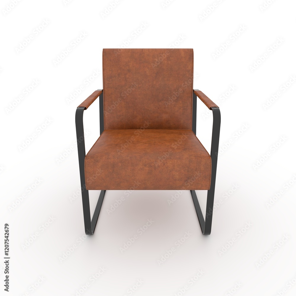 3d render armchair design element. Furniture 3d render armchair design element. Furniture