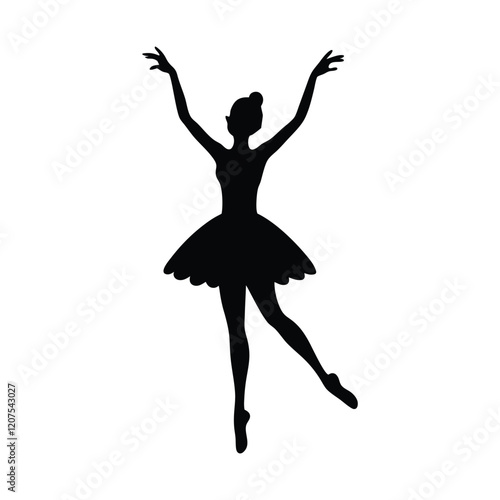 silhouette of a ballerina