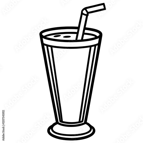 Smoothie Glass Vector Art