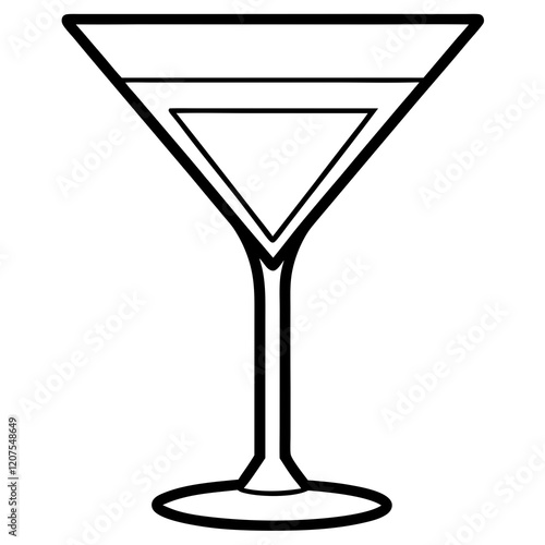 Sophisticated Barware Line Art