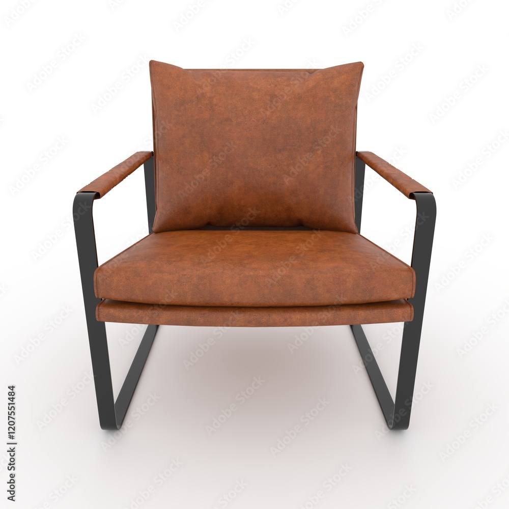 3d render armchair design element. Furniture 3d render armchair design element. Furniture