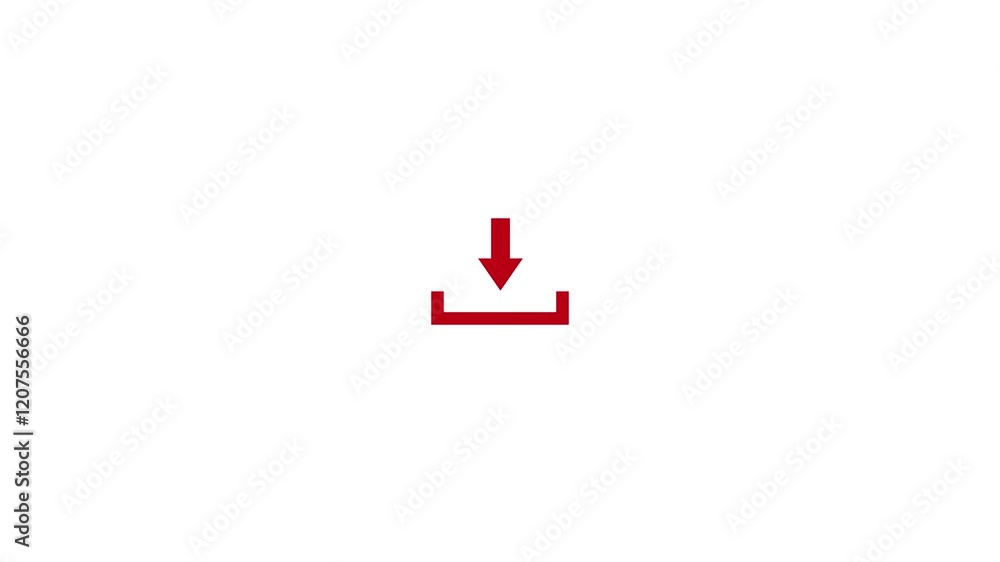 File download concept icon red color, Animated download button icon, download sign animation with download icon arrow, Simple download icon animation File download concept icon red color, Animated download button icon, download sign animation with download icon arrow, Simple download icon animation