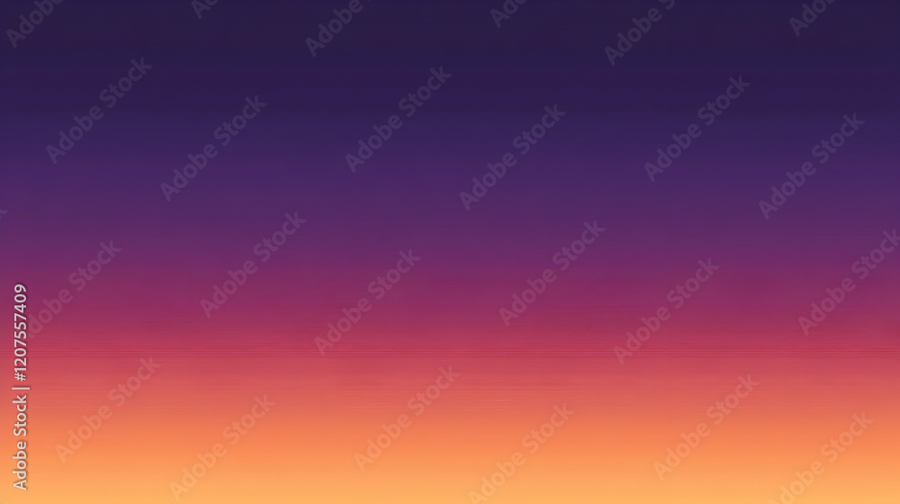 Naklejka premium A minimalist gradient background with glowing hues transitioning seamlessly from purple to orange