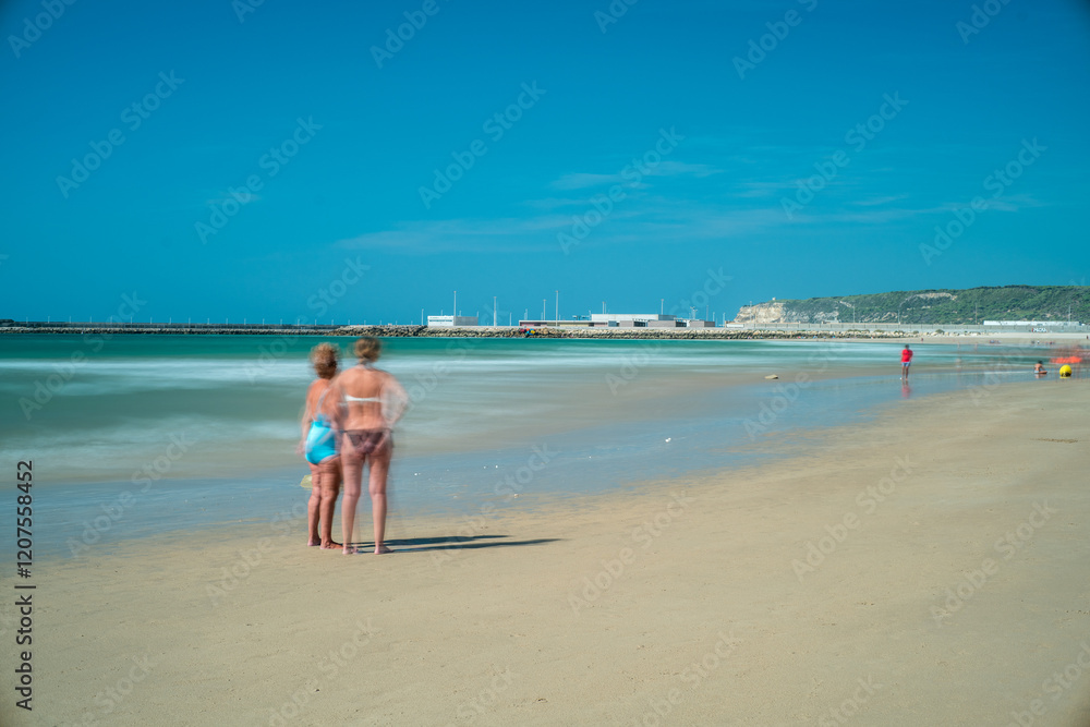 Long Exposure at Barbate Beach in Cadiz, Andalusia, Spain Long Exposure at Barbate Beach in Cadiz, Andalusia, Spain